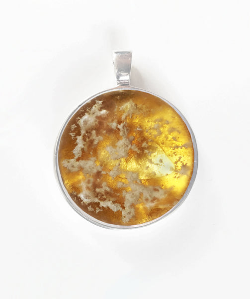 Scattered Glass Amber Memorial Series Pendant