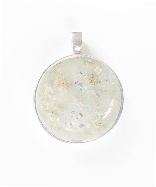 Scattered Glass White Memorial Series Pendant